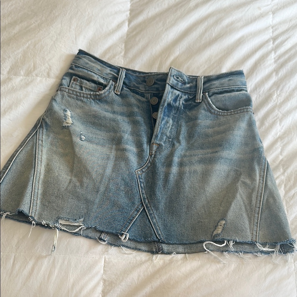 GRLFRND Denim Mini Skirt - Picture 3 of 7